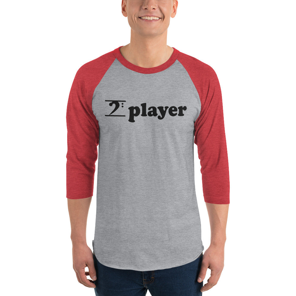 PLAYER 3/4 sleeve raglan shirt - Lathon Bass Wear