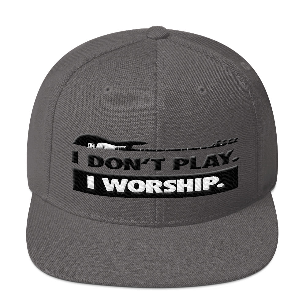 I Don't Play I Worship Snapback Hat - Lathon Bass Wear
