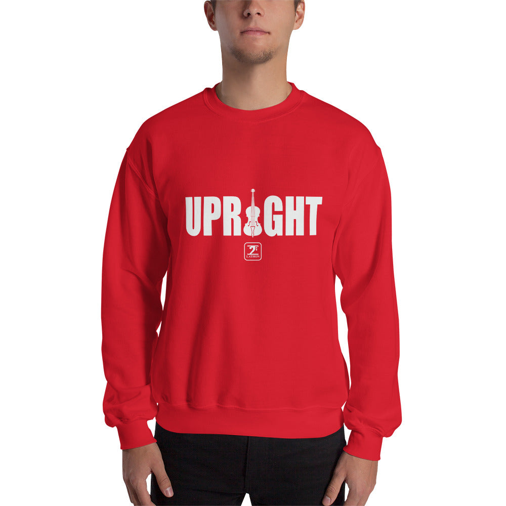 UPRIGHT - WHITE Sweatshirt - Lathon Bass Wear