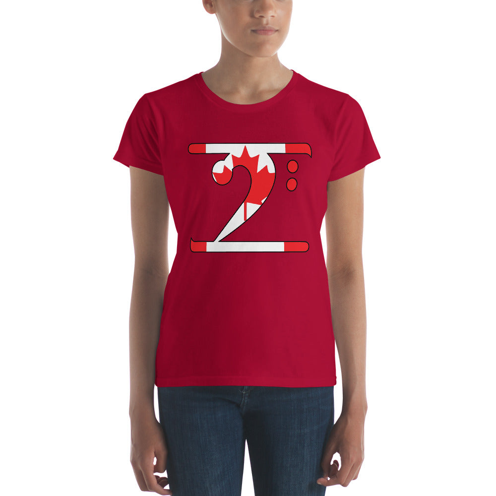 CANADA LBW Women's short sleeve t-shirt - Lathon Bass Wear