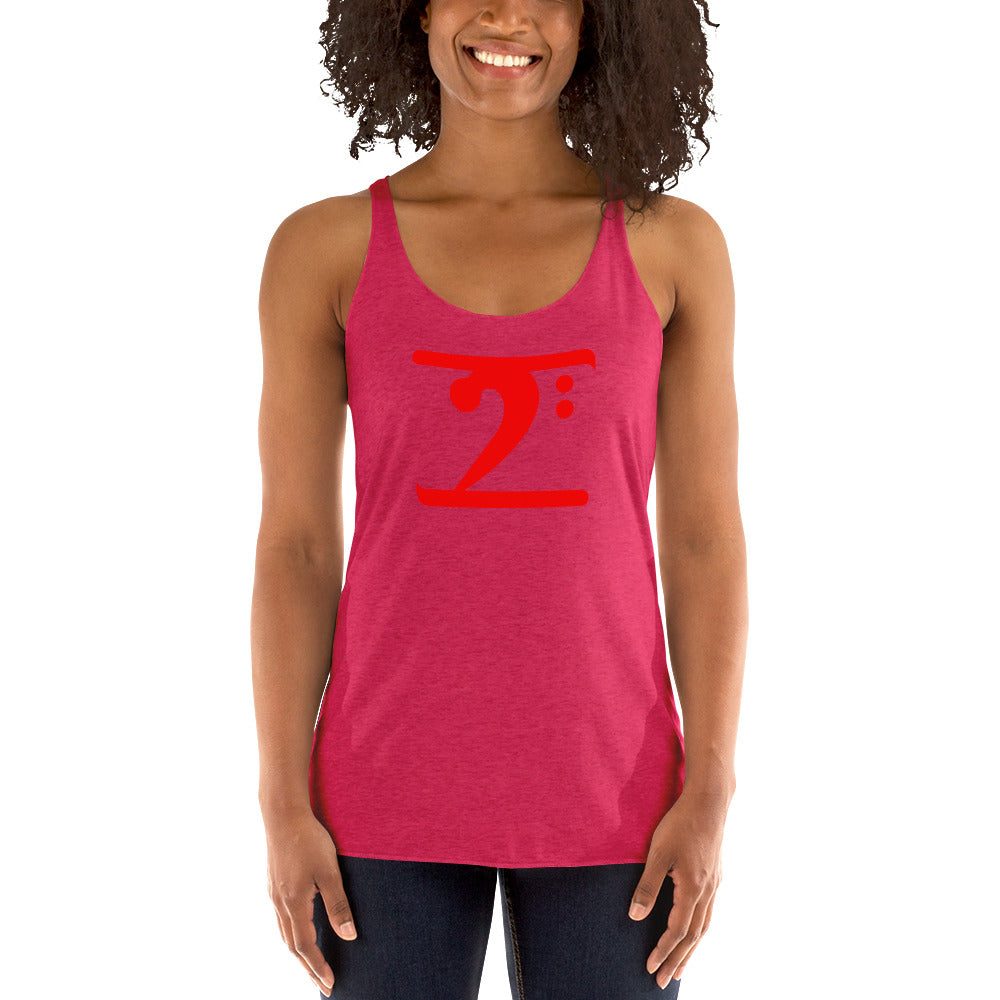 RED LOGO Women's Racerback Tank - Lathon Bass Wear