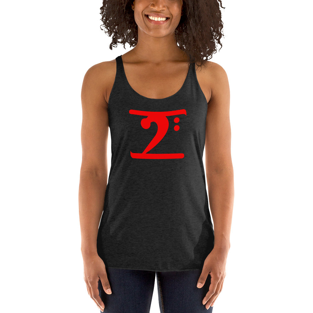 RED LOGO Women's Racerback Tank - Lathon Bass Wear