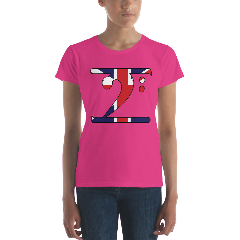 UK LBW Women's short sleeve t-shirt - Lathon Bass Wear