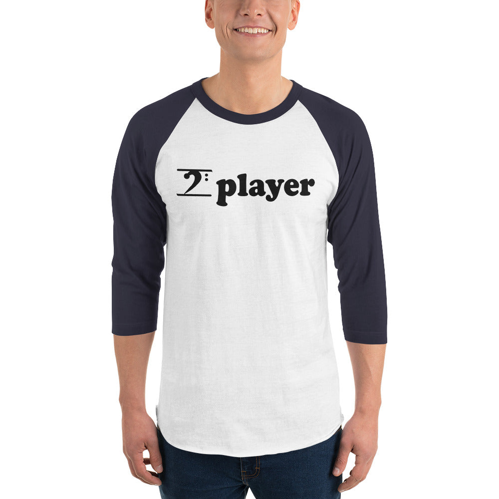 PLAYER 3/4 sleeve raglan shirt - Lathon Bass Wear