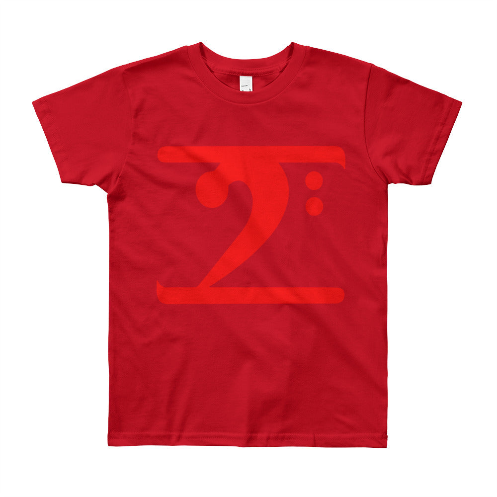 RED LOGO Youth Short Sleeve T-Shirt - Lathon Bass Wear