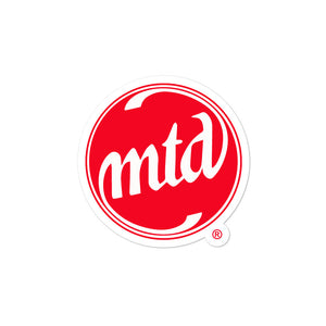 MTD RED & WHITE LOGO Bubble-free stickers