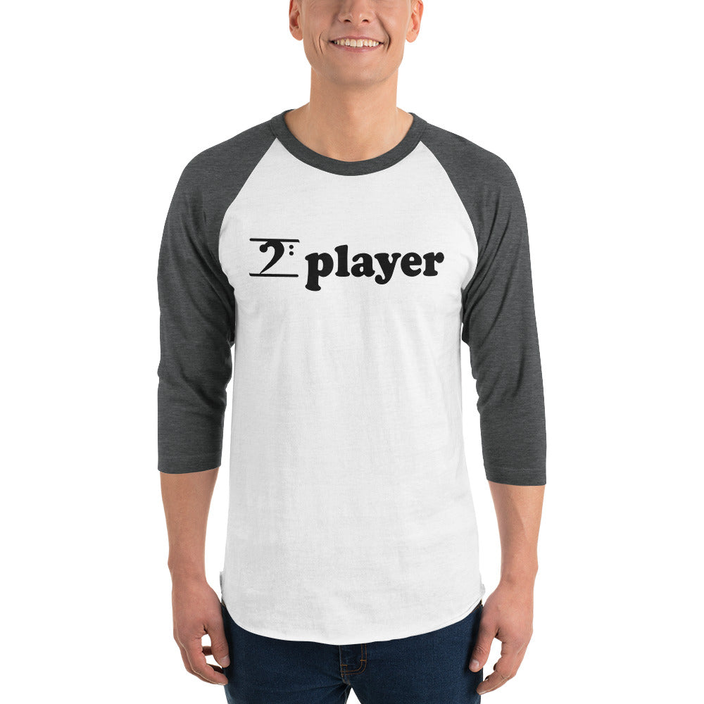 PLAYER 3/4 sleeve raglan shirt - Lathon Bass Wear