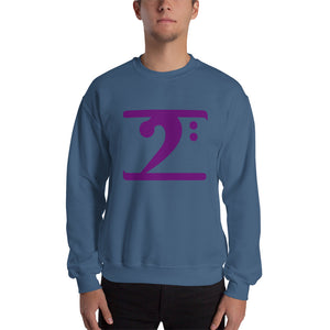 PURPLE LOGO Sweatshirt - Lathon Bass Wear