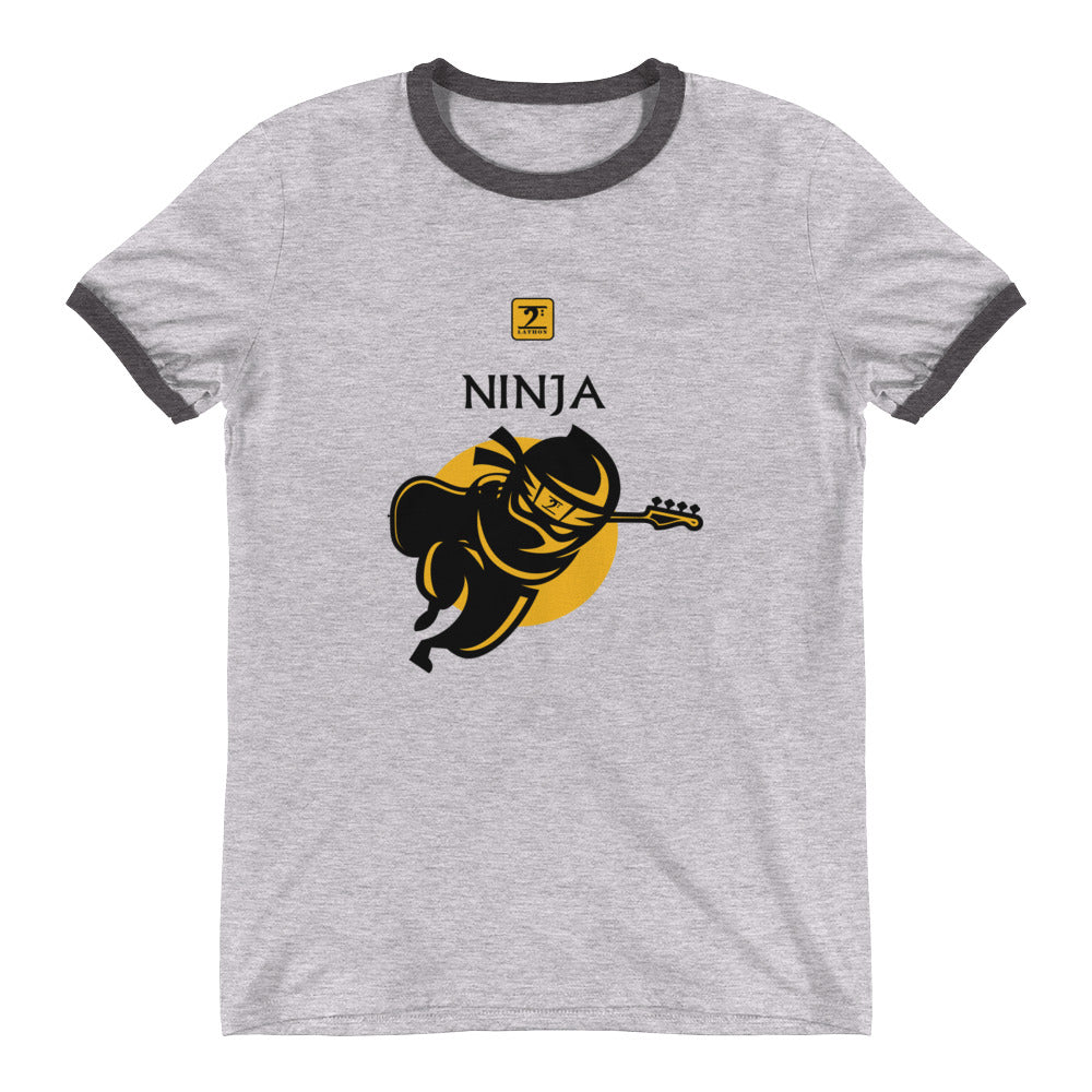 NINJA LATHON STYLE Ringer T-Shirt - Lathon Bass Wear