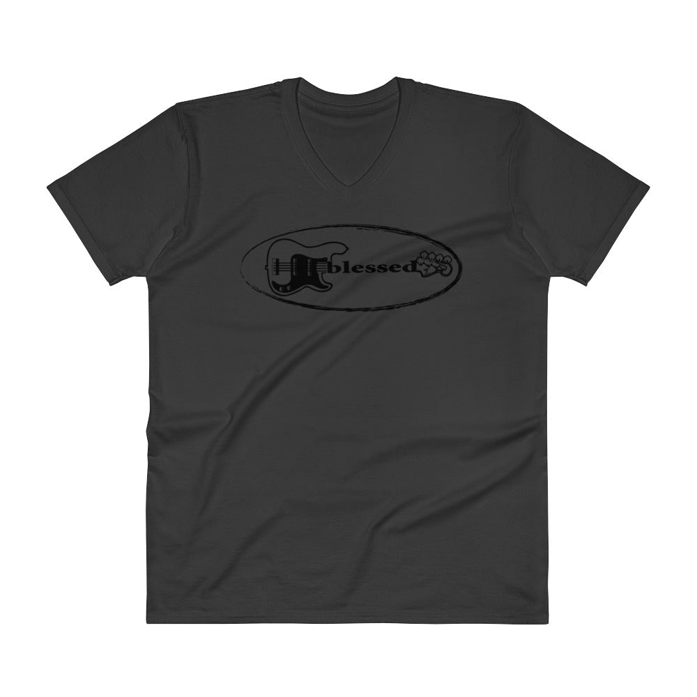 BLESSED V-Neck T-Shirt - Lathon Bass Wear