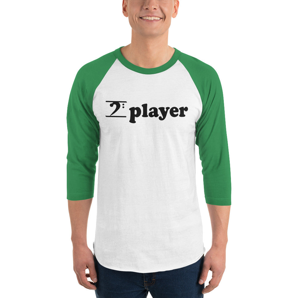 PLAYER 3/4 sleeve raglan shirt - Lathon Bass Wear