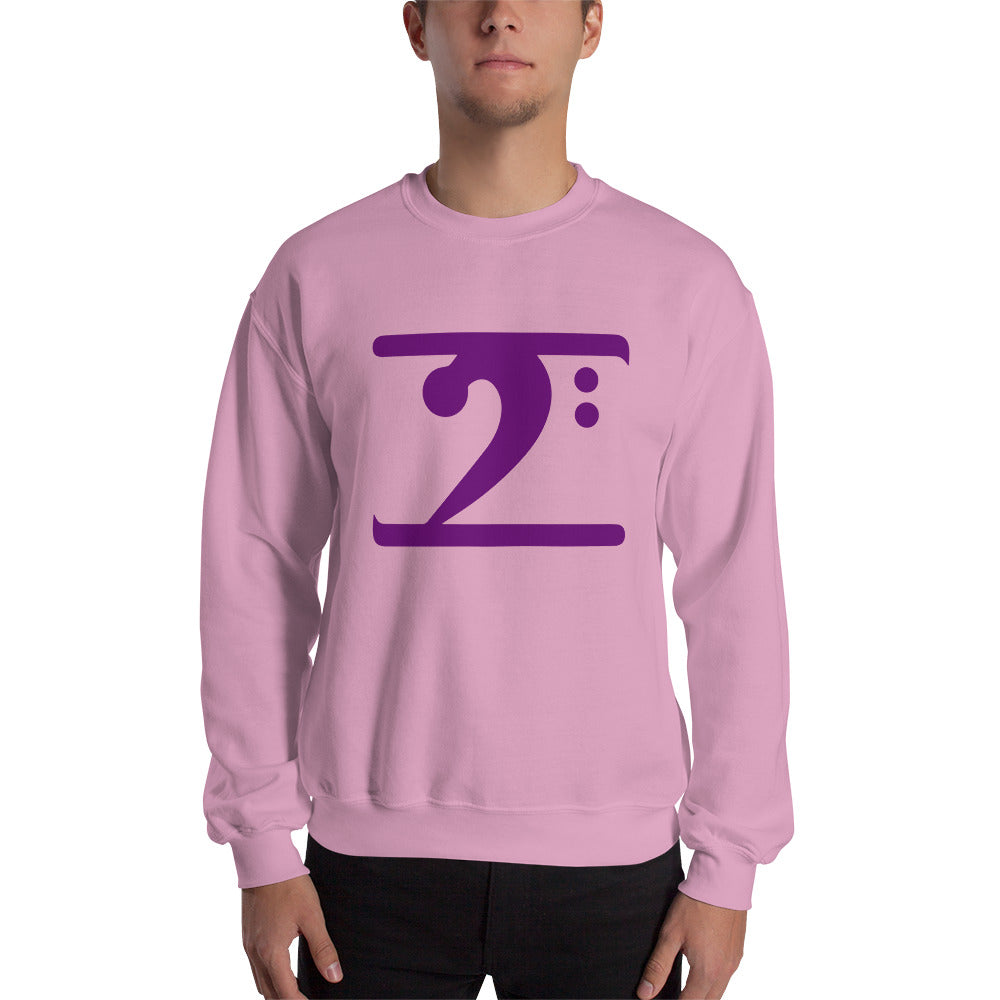 PURPLE LOGO Sweatshirt - Lathon Bass Wear