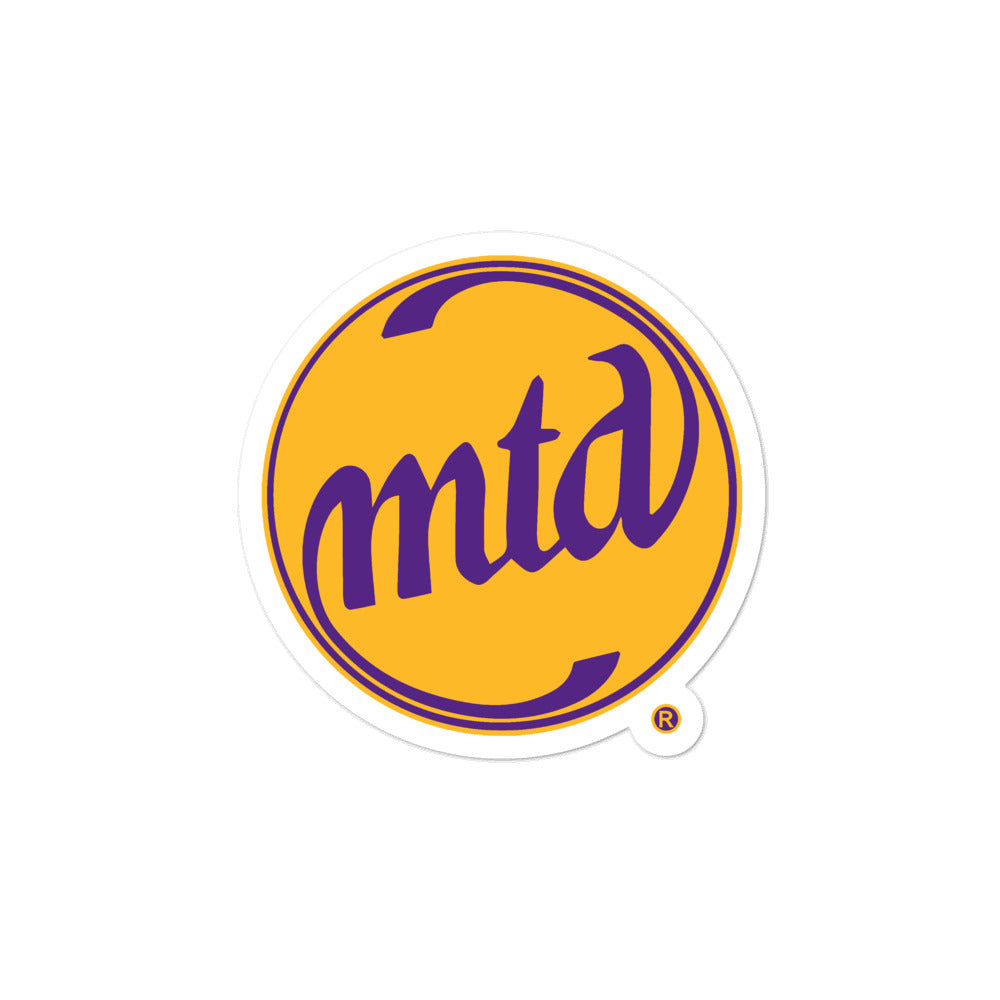 MTD GOLD & PURPLE LOGO Bubble-free stickers