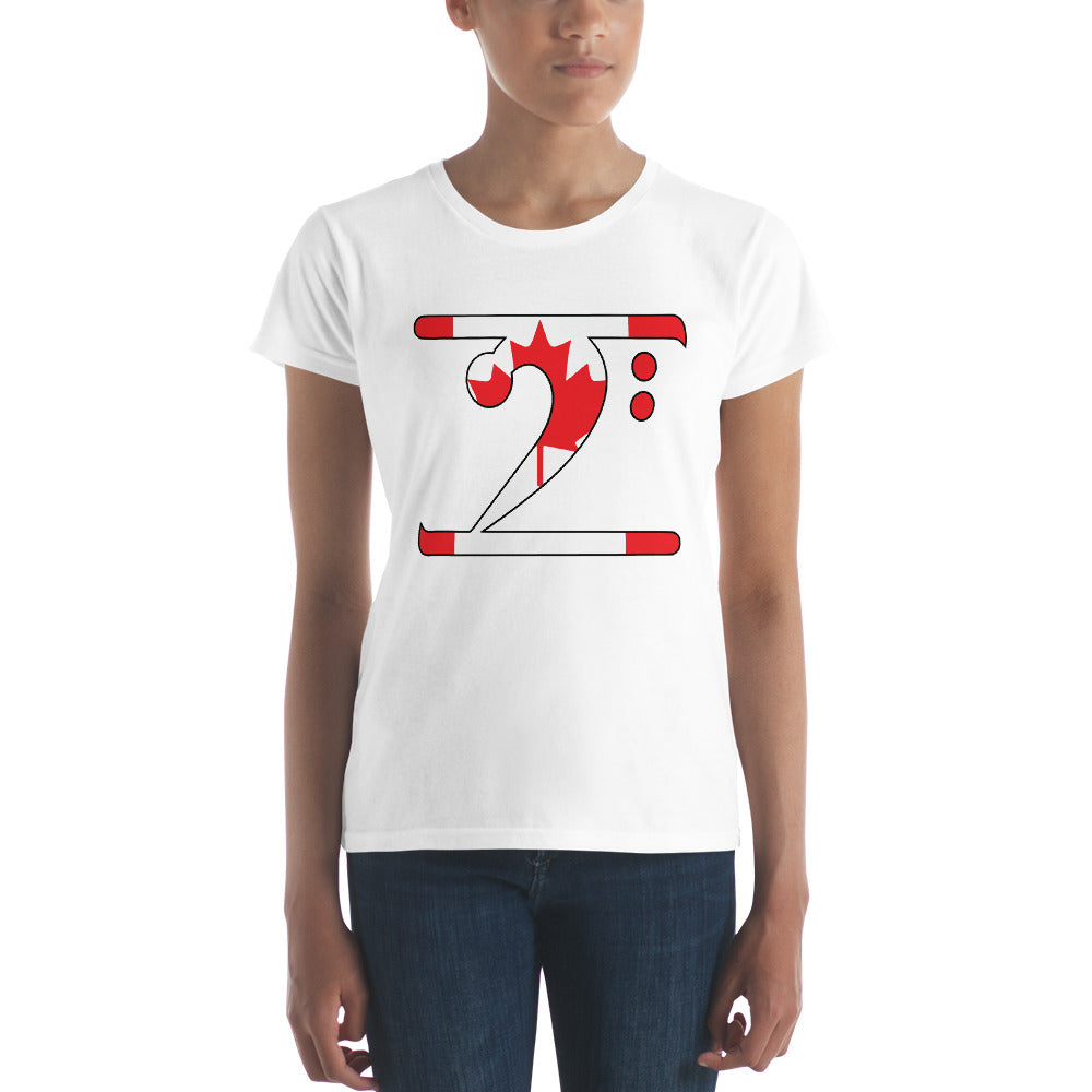 CANADA LBW Women's short sleeve t-shirt - Lathon Bass Wear
