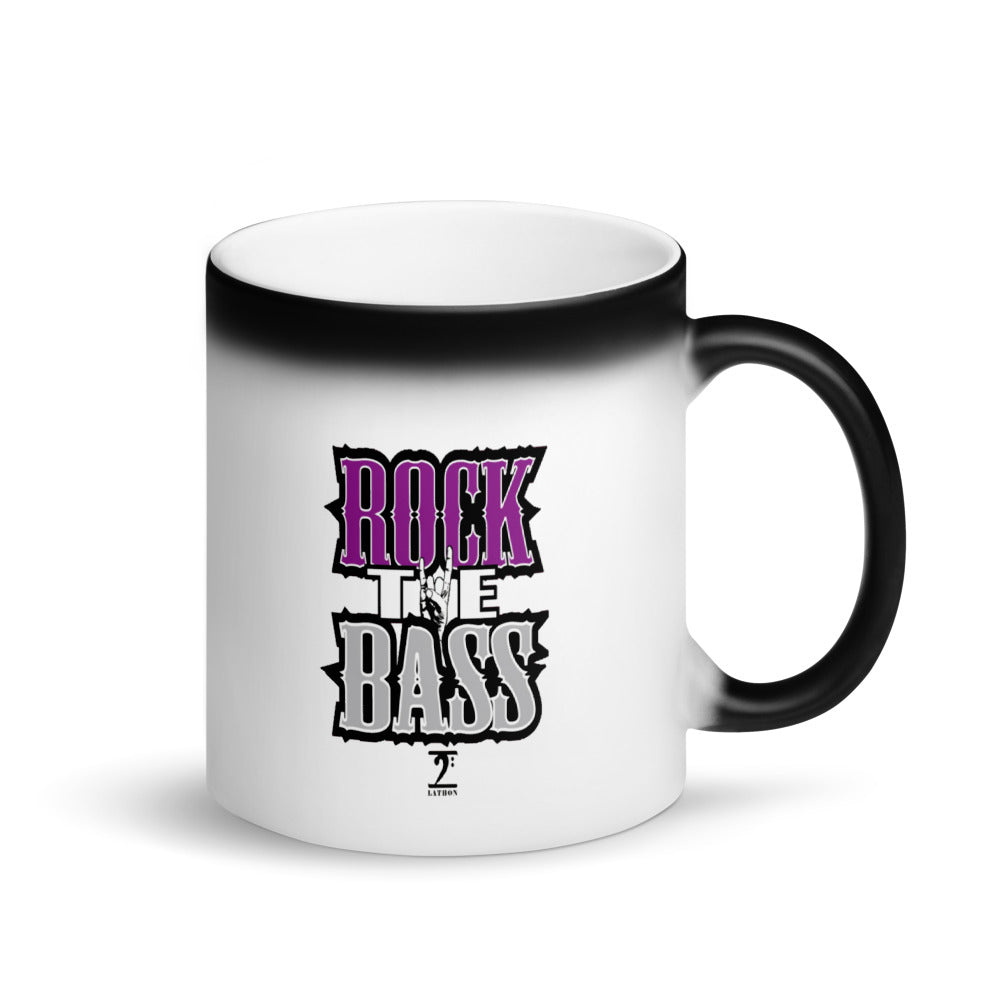 ROCK THE BASS Matte Black Magic Mug - Lathon Bass Wear