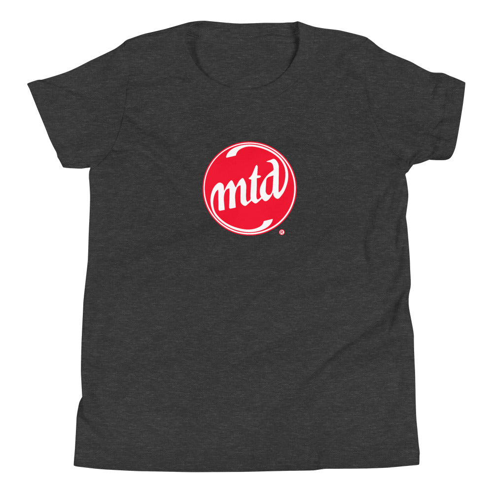 MTD RED & WHITE FILLED LOGO Youth Short Sleeve T-Shirt