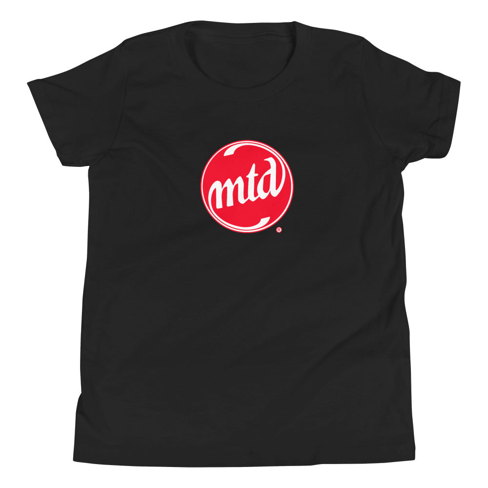 MTD RED & WHITE FILLED LOGO Youth Short Sleeve T-Shirt