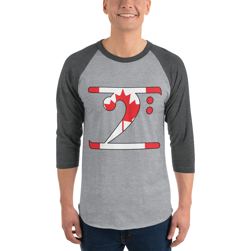 CANADA LBW 3/4 sleeve raglan shirt - Lathon Bass Wear
