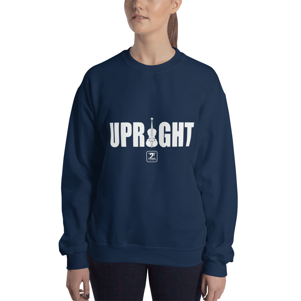 UPRIGHT - WHITE Sweatshirt - Lathon Bass Wear