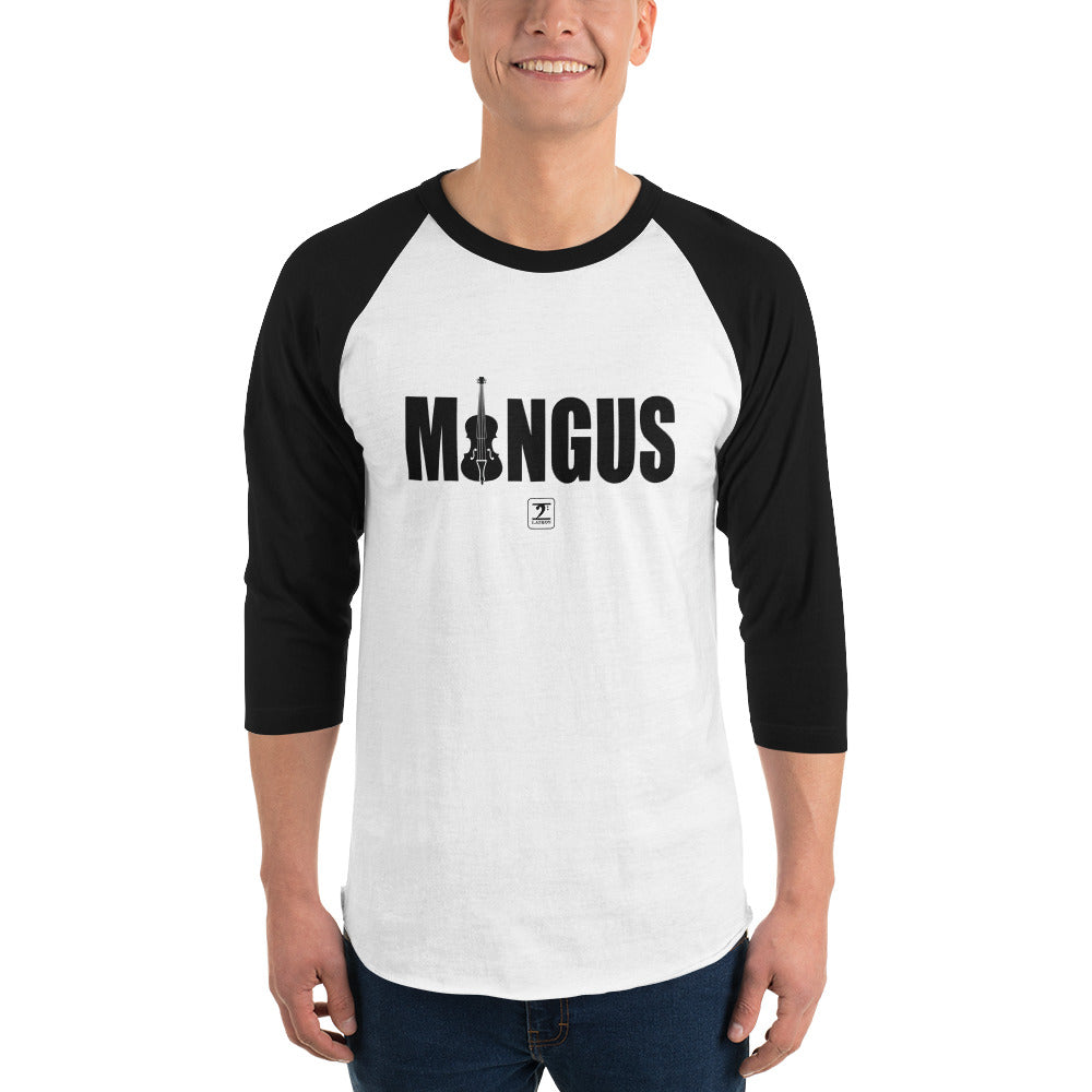 MINGUS-BLACK 3/4 sleeve raglan shirt - Lathon Bass Wear