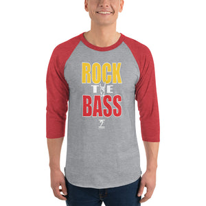 ROCK THE BASS 3/4 sleeve raglan shirt - Lathon Bass Wear