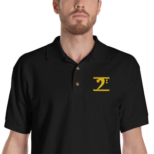 ICONIC LOGO - GOLD/BLACK Embroidered Polo Shirt - Lathon Bass Wear