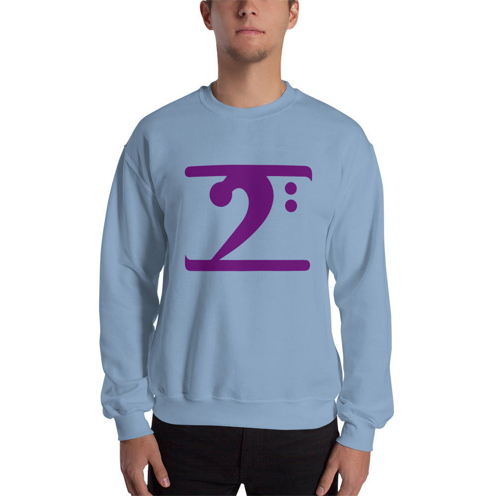 PURPLE LOGO Sweatshirt - Lathon Bass Wear