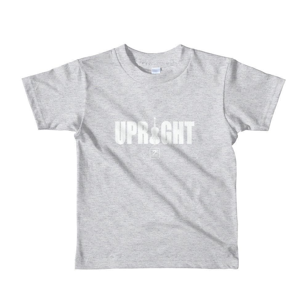 UPRIGHT - WHITE Short sleeve kids t-shirt - Lathon Bass Wear