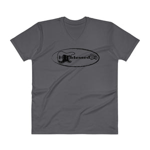 BLESSED V-Neck T-Shirt - Lathon Bass Wear