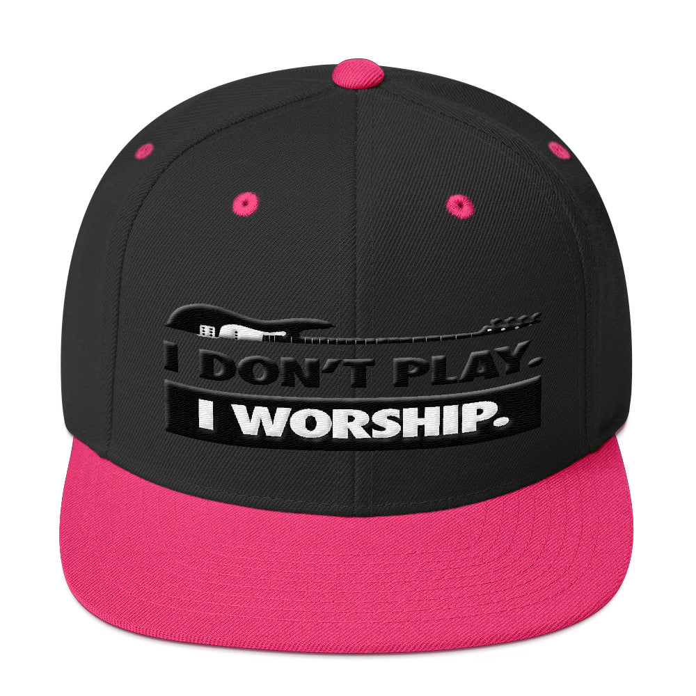 I Don't Play I Worship Snapback Hat - Lathon Bass Wear