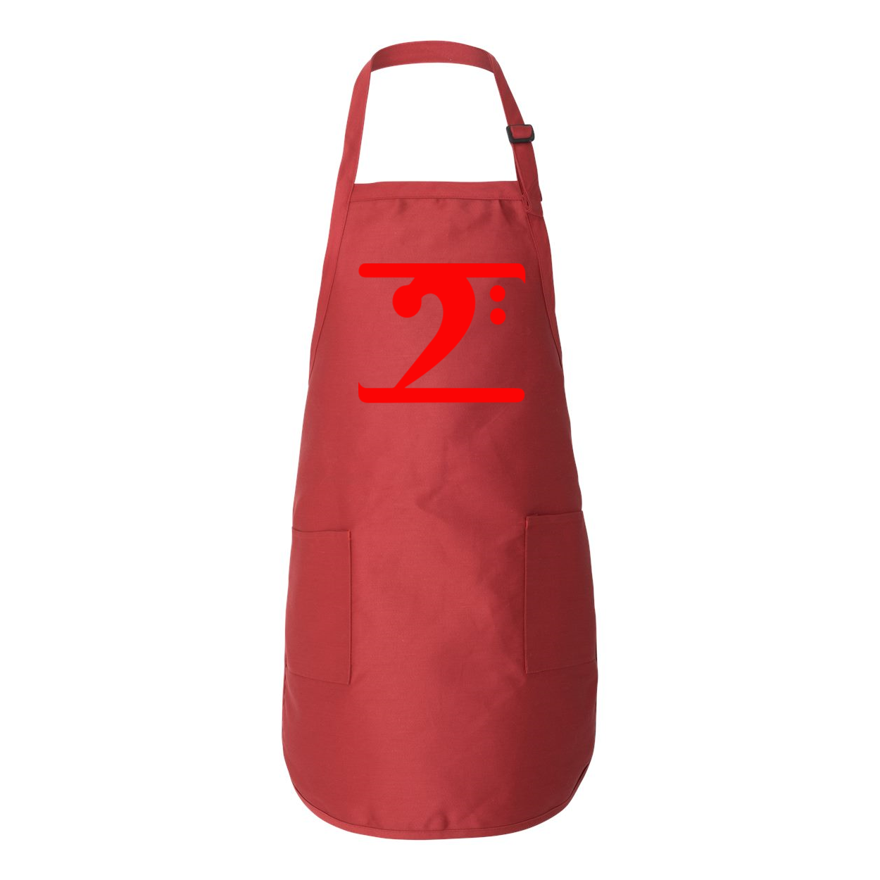 RED LOGO Full-Length Apron with Pockets - Lathon Bass Wear