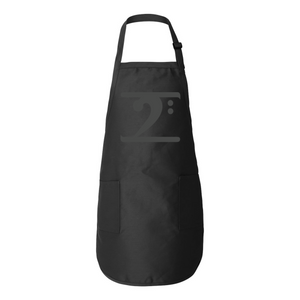 BLACK LOGO Full-Length Apron with Pockets - Lathon Bass Wear
