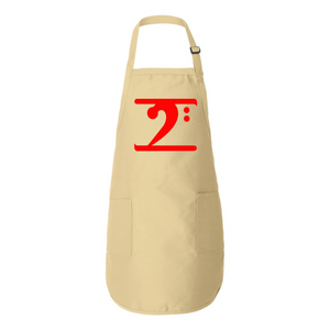 RED LOGO Full-Length Apron with Pockets - Lathon Bass Wear