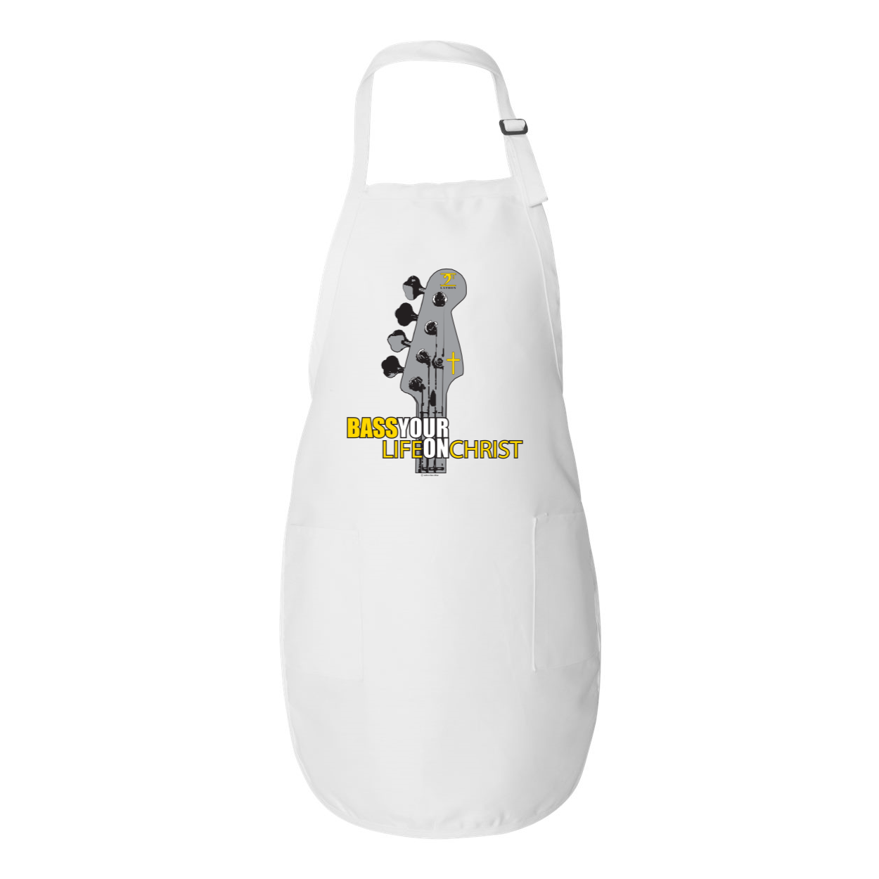 BASS YOUR LIFE ON CHRIST Full-Length Apron with Pockets - Lathon Bass Wear