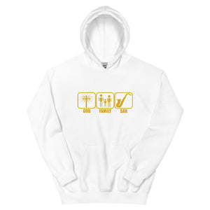 GOD FAMILY SAX - GOLD Unisex Hoodie