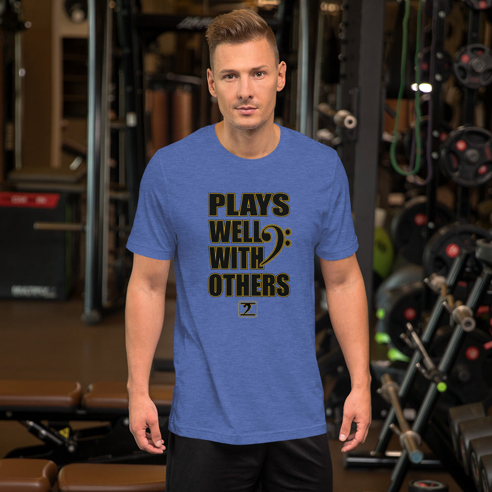 PLAYS WELL WITH OTHERS Short-sleeve unisex t-shirt